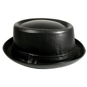 Stingy brim lether hat
